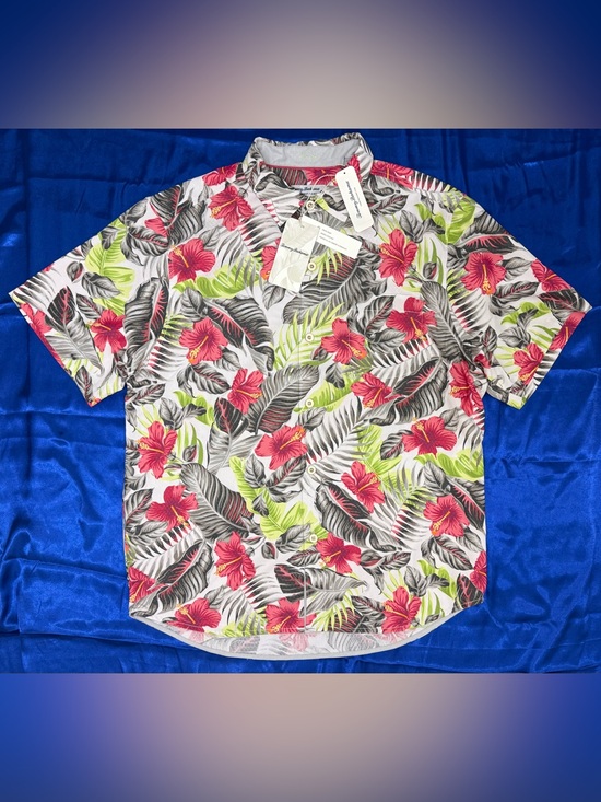 Tommy Bahama Other - Tommy Bahama The Coconut Point Hibiscus Shores Summer Gray Floral Men’s Large